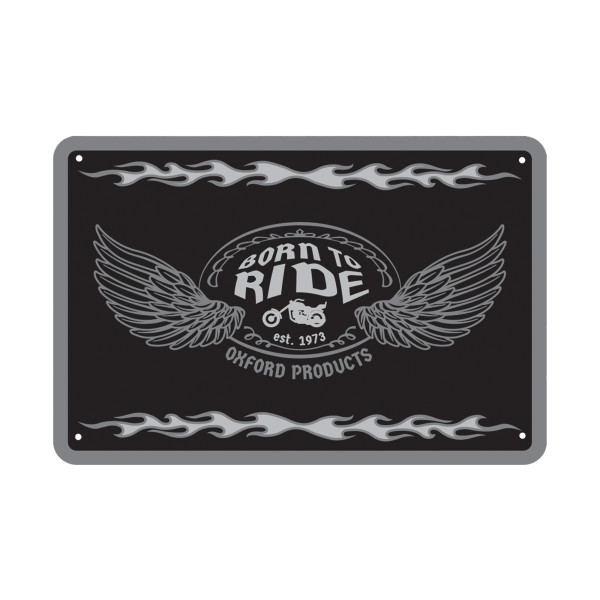 Oxford Oxford Garage Metal Sign BORN TO RIDE